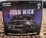 John Wick 1969 Ford Mustang BOSS 429 die-cast 1:43 Greenlight