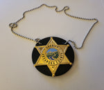 Longmire Sheriff Absaroke County with leather badge holder and chain