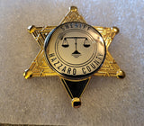 Rosco P. Coltrane Sheriff Hazzard County Aged Antique Silver Center 2 Piece Badge! *The 40th Anniversary Edition*