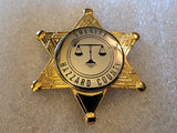 Rosco P. Coltrane Sheriff Hazzard County Aged Antique Silver Center 2 Piece Badge! *The 40th Anniversary Edition*