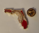 Florida State Map Lapel Pin