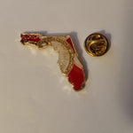 Florida State Map Lapel Pin