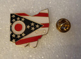 Ohio State Map Lapel Pin