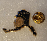 Alaska State Map Lapel Pin