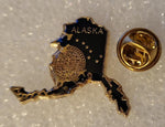 Alaska State Map Lapel Pin