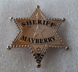 *NEW ITEM* Andy Taylor (Andy Griffith) Mayberry Sheriff prop replica Badge from The Andy Griffith Show