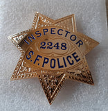 The Streets of San Francisco Inspector Steve Keller (Michael Douglas) #2248 Prop Replica Badge