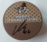 Mikael Granlund Nashville Predators autographed puck.