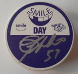 Dante Fabbro Nashville Predators autographed puck