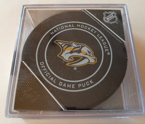 Nashville Predators official game puck